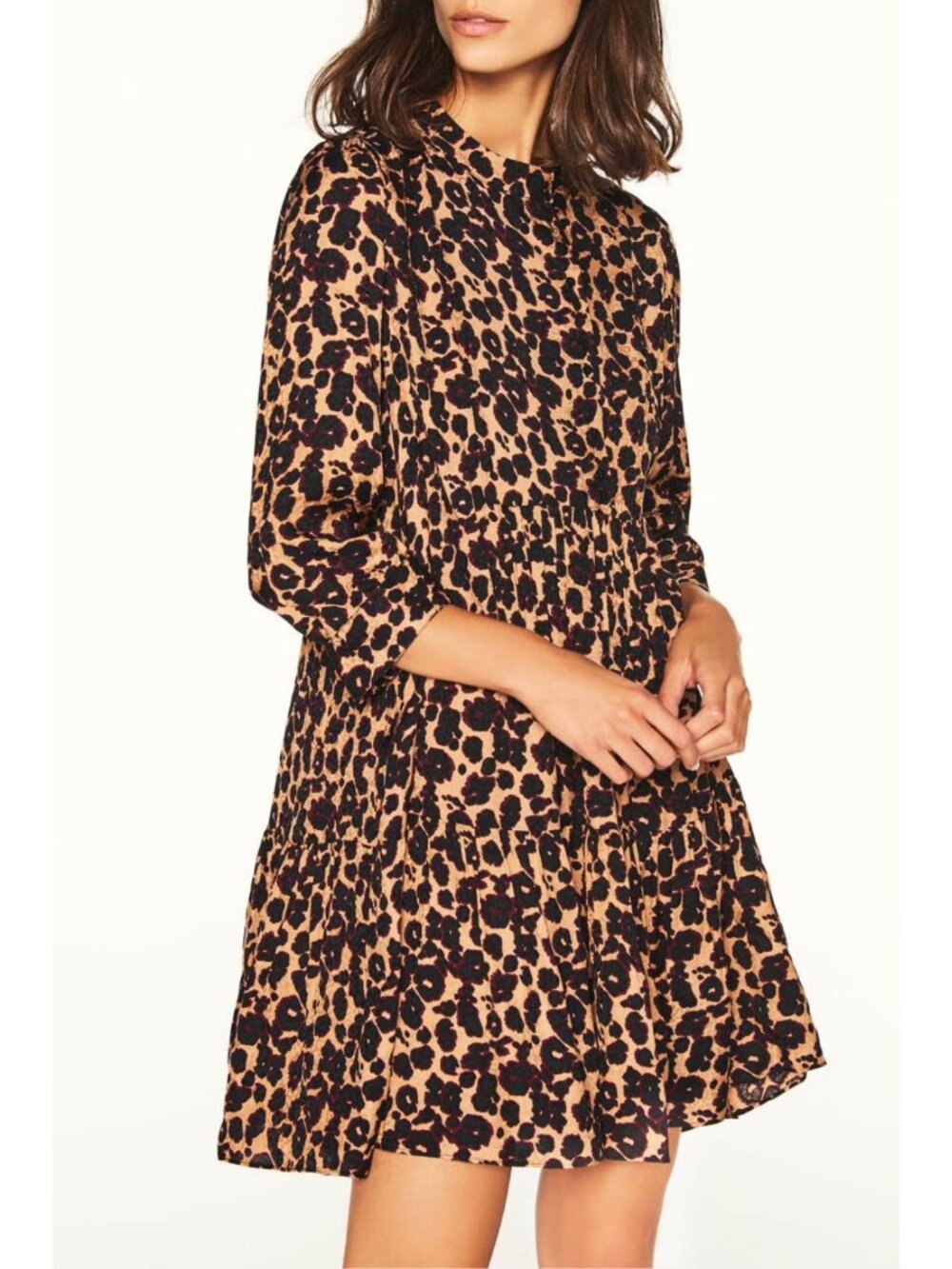 Ba&sh Tiana Dress Leopard Size Large